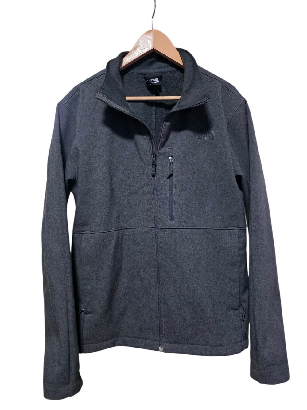 The North Face Men's Apex Bionic Jacket Dark Charcoal Full-Zip Shirt Jacket L